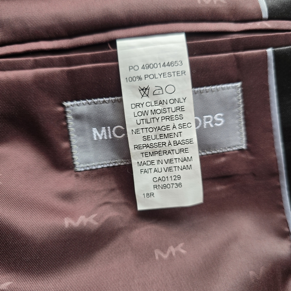 Michael Kors Boys Slim Fit Stretch Suit Jacket Blazer Sport Jacket 18r 18 - Picture 8 of 8